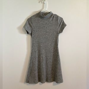 Ripe Mini Dress in Grey Knitted Fabric